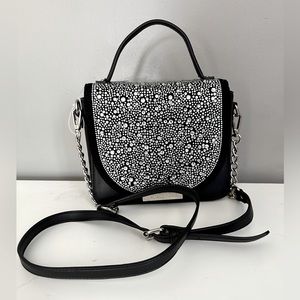 STEVE MADDEN- NEW BLACK RHINESTONE PURSE BAG CROSSBODY NWT- Multi Bmelodie Stone